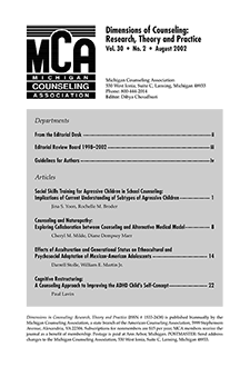 Michigan Journal of Counseling 30(2)