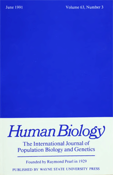 Human Biology 63(3)